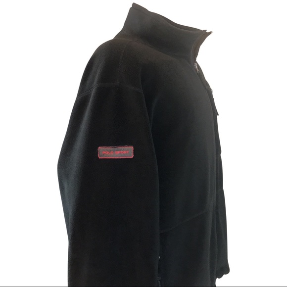 Vintage Polo Sport Spell Out Fleece Jacket